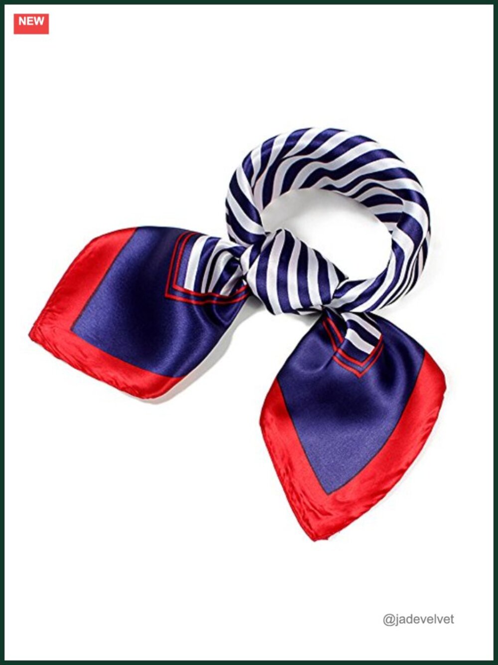 Satin Silk Feeling Square Scarf Head Wrap Kerchief 23.6 inch